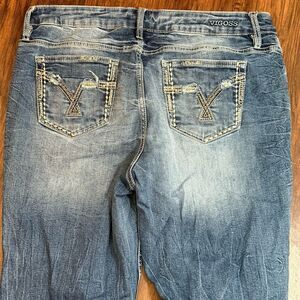 Vigoss Women’s Jeans 18 Slim Boot Distressed
